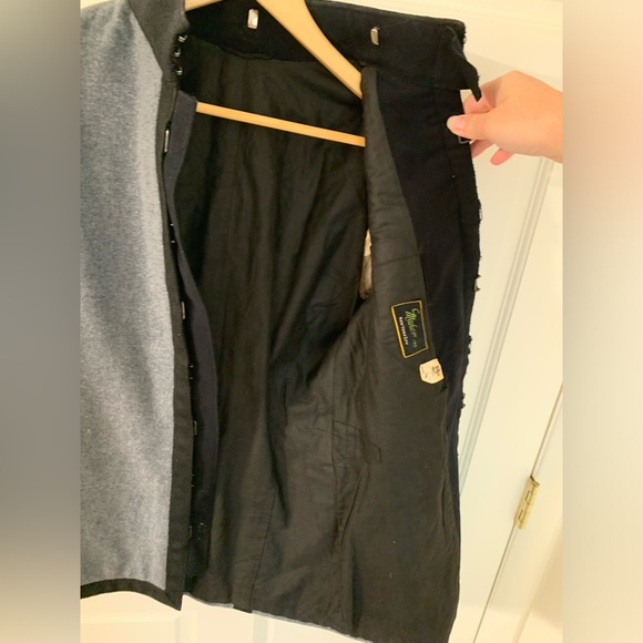 Vintage US ROTC Cadet Gray Wool Jacket Maher New York - Picture 4 of 8